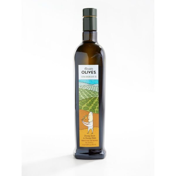 Italian olive oil first cold pressed from Italy