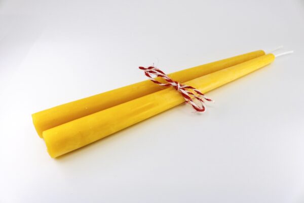 Pure Beeswax 9.5" Taper Candles