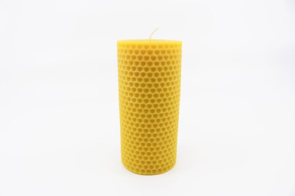 Pure Beeswax Honeycomb Pillar Candle