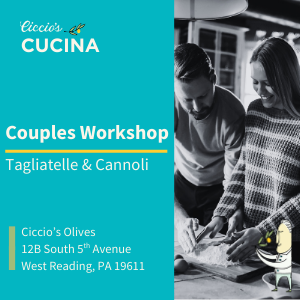 Couples Workshop 04.4.26: Tagliatelle & Cannoli